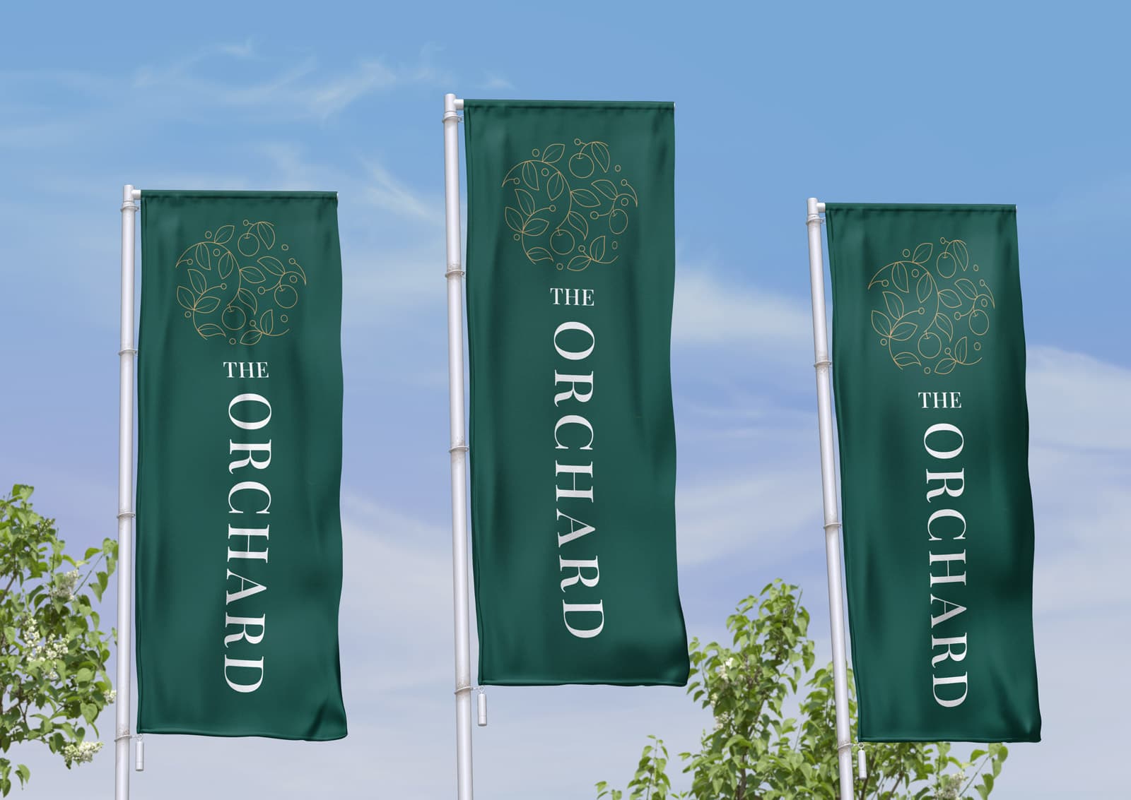 The Orchard signage design